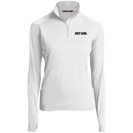 Women's Just God Zip Performance Pullover
