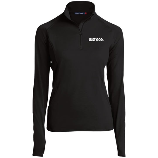 Women's Just God Zip Performance Pullover