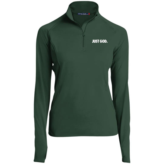 Women's Just God Zip Performance Pullover