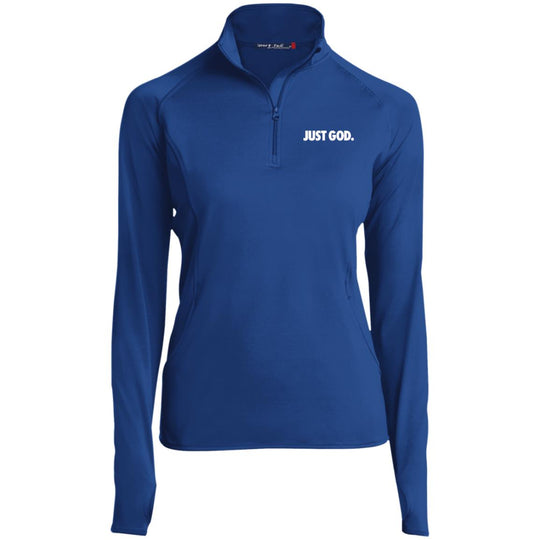 Women's Just God Zip Performance Pullover