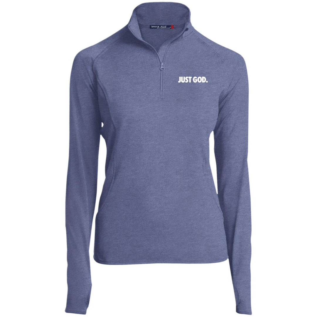 Women's Just God Zip Performance Pullover