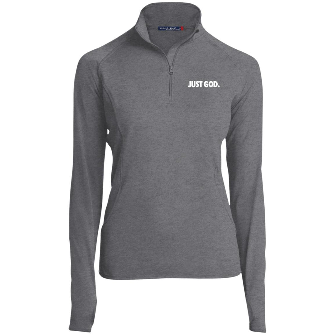 Women's Just God Zip Performance Pullover