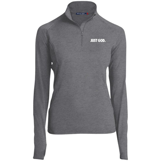 Women's Just God Zip Performance Pullover